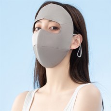 真絲防曬面罩 冰絲涼感全臉遮護透氣面罩