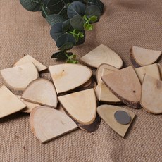 키득키득 천연나무조각 5x3cm 500g 반타원형, 1개, 단일