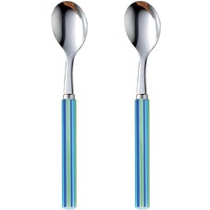 나가오 줄무늬 티스푼 블루 2개 세트 일본제, 1개, 상세페이지 참조
