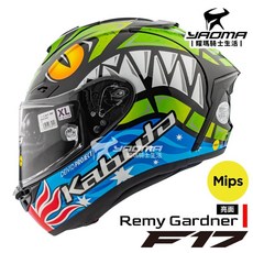 OGK F-17 Remy Gardne #87 選手彩繪 藍牙耳機槽 安全帽 全罩 台灣公司貨 F17 耀瑪騎士, 藍色