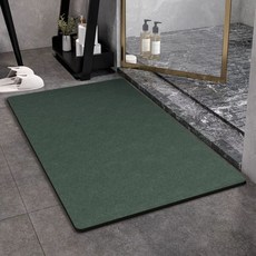 대형 규조토 발매트 주방매트 01 80x120CM 욕실매트 발닦개, 1개, I. 내추럴 그린