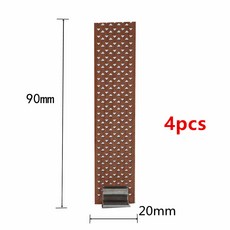 금속 받침대가 있는 큰 너비 나무 캔들 심지 코어 용품 DIY 만들기 콩 왁스 파핀 2-10cm, 02 20x90mm 4pcs