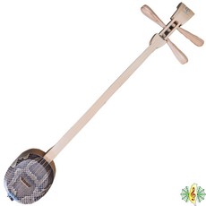 台灣製 小三弦 北管樂器 蟒皮蛇皮三弦 (附琴袋 彈片), 1個