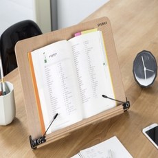 나무 독서대 화이트 대 책꽂이