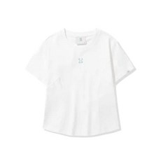 코드그라피 CGP (우먼) 라인 크롭 반팔 티셔츠-화이트 (CBEUWTS5010) 393370