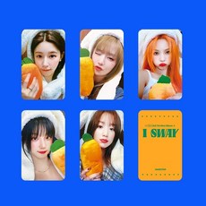 桃園出貨- (G)I-DLE I SWAY 小卡 明信片 特典卡 隨機卡 宋雨琦 明星周邊, 1個, GIDLE女娃I SWAY胡蘿蔔卡(五款