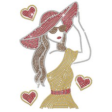 1개 유리 핫픽스 라인스톤 다리미 부착형 아플리케 의상 액세서리 (옷 가방 바지 등에 활용 가능) 패션 소녀용 인체공학적 디자인 (297x210mm), 혼합색