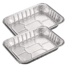 BUNDOK 알루미늄 바베큐 딥 플레이트 L 2종 세트