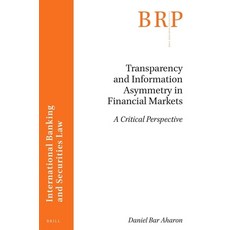 (英文圖書)Transparency and Information Asymmetry in Financial Markets 平裝版, Brill, 英文