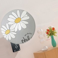 오즈리빙 플라워 선풍기커버 벽걸이 스탠드형 온풍기 선풍기 커버 덮개 보관 먼지차단, 벽걸이선풍기커버, 하트플라워 블루