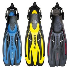 BEUCHAT POWERJET FIN 潛水蛙鞋 可調式蛙鞋, 黑,XL (28~30)