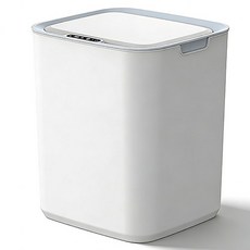 Qiaokao 스마트 센서 LED 휴지통 22L, 화이트