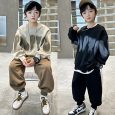 삐삐네옷가게 남아 주니어 빈티지 오버핏 맨투맨 상하복