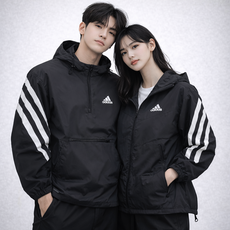 아디다스 퓨처 아이콘 우븐 윈드브레이커 남녀공용 후드 아노락 바람막이