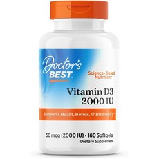 닥터스베스트 비타민 D3 2000 IU 50mcg 180정, 1개