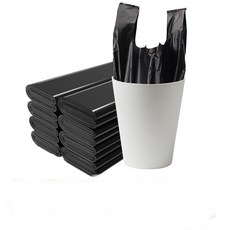 투니스 손잡이형 두꺼운 일회용 쓰레기봉투, 블랙 40*60cm*100개, 20L, 100개, 20L