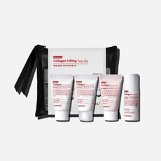[비행기 기내용 여행 미니어쳐 기초세트] 메디필 레티놀 콜라겐 리프팅 트라이얼 키트 4종+파우치 세트 / [클렌저/토너/앰플/크림/메쉬 파우치], 1세트