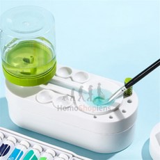 서규몬 붓세척 물통 팔레트형 화방소품