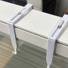 별도표기 무타공 틈새공간 모자 옷걸이 후크 걸이 사무실 자켓 거치대 파티션 걸이 도어 행거 가방걸이, 1개, 화이트