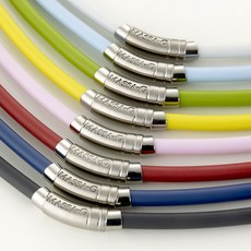 MASSA-G 【H-Fever型 色 潮】6mm鍺鈦項圈，時尚運動配件，舒緩疲勞，多色可選, 地中海藍, 1個