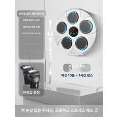 스마트 뮤직 펀치 샌드백 샌드백 복싱기계 타켓, 무타공 스마트 카운팅 블루투스 B