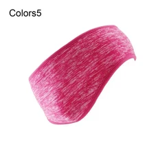 1Pc 귀 따뜻하게 겨울 Sweatband 실행 머리띠 여자 여자 머리 땀 양 털 귀 덮개 머리 밴드 야외 스포츠 Hea, 10 Colors5