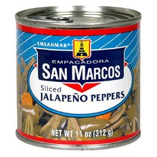 San Marcos 슬라이스드 할라피뇨 페퍼, 312g, 1개