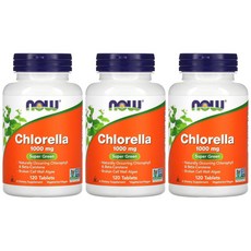 나우푸드 클로렐라 Chlorella 1000mg 120정x3병, 120정, 1개