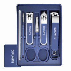 딜메이트 튀지 않는 손톱깎이 6종 세트 귀이개 눈썹가위 네일파일, 1개, DM004-BL