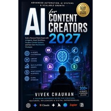 (영문도서)AI for Content Creators 2027 Advanced Automation AI Systems&Scalable Growth: Bu... Paperback, Independently Published, English, 9798195634261