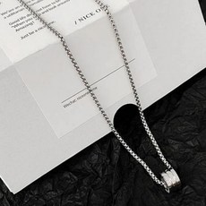 316L 鈦鋼 圓柱 項鍊 -舉飾無雙-, 1個