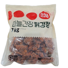 바이오마켓_식자재왕 마늘간장닭강정, 4개, 1kg