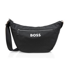 BOSS catch hobo 빅 로고 백 블랙 글로스 원 사이즈 보스 264314