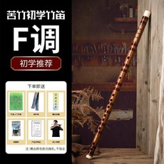 苦竹初學入門竹笛樂器, 1個, F調一節笛