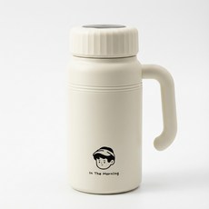 스텐 텀블러 보온보냉 1000ml 누수방지 가벼운 물병, 흰색, 1개