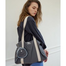 [국내정품] 디어마이디어 더플백 [Large] Logo sports duffel Bag_Grey 107443, X