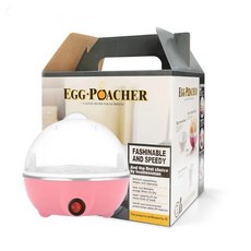 快速蒸蛋器，簡約設計，一鍵操作，多功能用途，節省時間，輕巧便攜, 單層蒸蛋機-白/粉/黃/藍隨機出貨