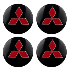호환 4PCS 56/60mm 차량 스타일링 휠 센터 허브 캡 림 커버 배지 엠 블 럼 스티커 Mitsubishi Lancer Asx O, 07 56mm Sticker