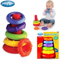 와이지통상 플레이그로 오색 링쌓기 114556 유아용 컵쌓기, 1개