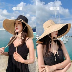 大帽簷漁夫帽 遮陽帽 防曬帽 雙面超大大帽檐帽
