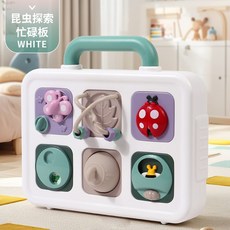 兒童玩具 益智早教忙碌球 八面體手抓球 嬰兒寶寶蒙氏玩具 0到3歲 禮物 多功能學習闆 探索闆玩具 寶寶學習玩具, 昆蟲忙碌板, 1個