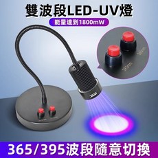 LED小面積紫外UV固化燈 - 調能量科研 爆光無影膠PVC粘接 綠油墨樹脂美甲專用高强度台燈 排线补长焊点, 1個, 9珠掌上型（395nm）（能量不可調）,16-20W
