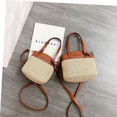 여름가방 여성 라탄 토트 숄더백 겸용 투웨이 가방 스몰 사이즈