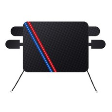 NGHEY 자동차 앞유리 스노우 커버 범용 - 서리 및 얼음 비 보호 커버 방수 및 동결 방지 도난 방지 디자인 쉬운 설치(블랙 202mm x 104MM)