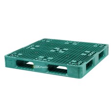 SK플라스틱 프라스틱 파렛트 수출용 경량용 중량용파렛트 지게차 핸드카, 12.중량용1100x1100x150녹색 16k
