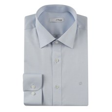 [백화점 정품] 에스티듀퐁 25SS 그레이 면120수 프리미엄 슬림핏셔츠 SE5SM21LS302SGY
