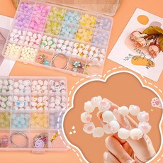 Aesero 비즈공예 만들기 세트 고양이 발 비즈 DIY 재료 세트, 1세트, 혼합 색상(6종) 02