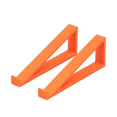 1쌍 휴대용 키보드 스탠드 높이 조절 플라스틱 컴퓨터 키보드 라이저 액세서리 모니터 홀더, 04 Orange