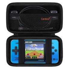 Canboc Carrying Case for WELLST·G Handheld Game -Preloaded 220 Retro Video Games/ My Arcade Atari, 블랙