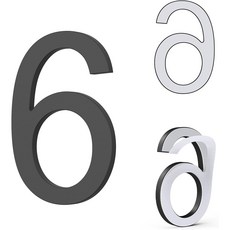 (특가 ) 호실판 아파트호수판 현관문패 현관문 호수 번호판 사물함 다용도 접착식 번호, 6